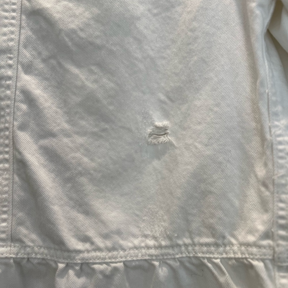 Democracy White Utility Jacket Practical Cotton C… - image 5